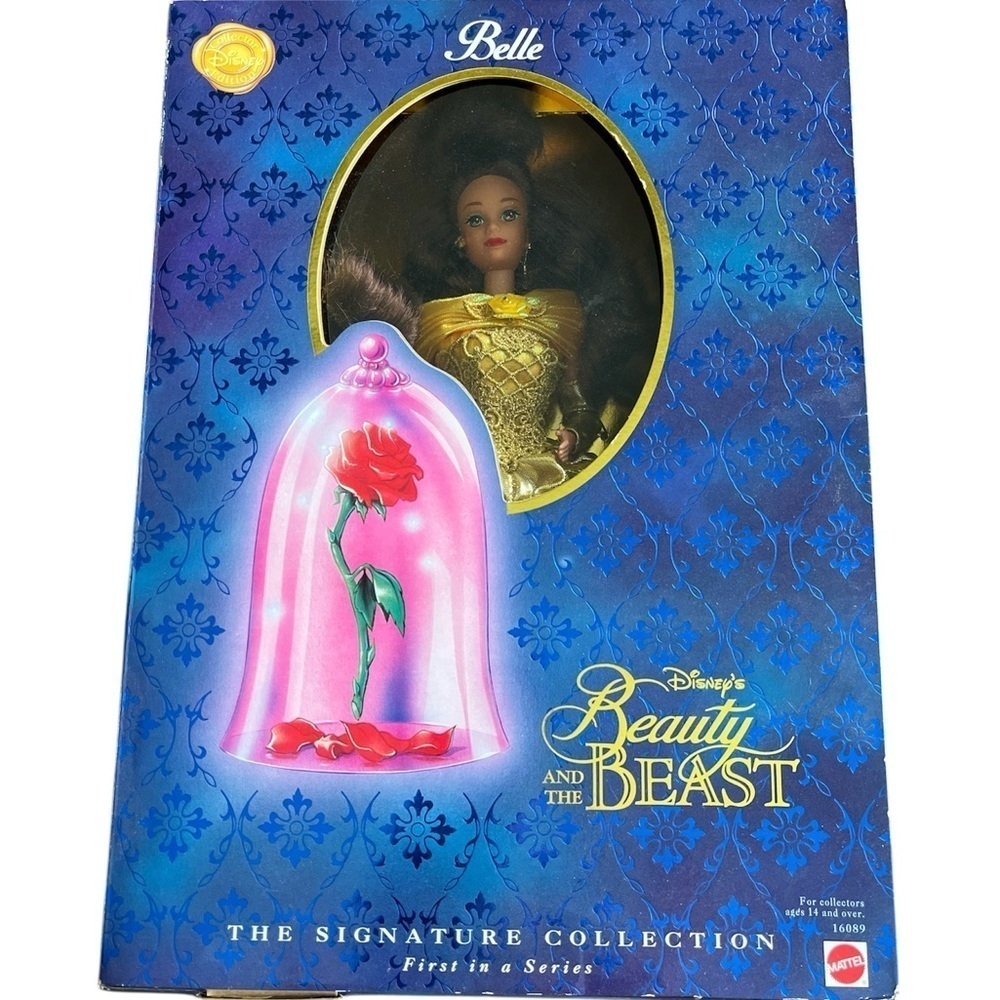 NIB Disney Signature Collection Beauty and the Beast Belle Doll in Gold Dress